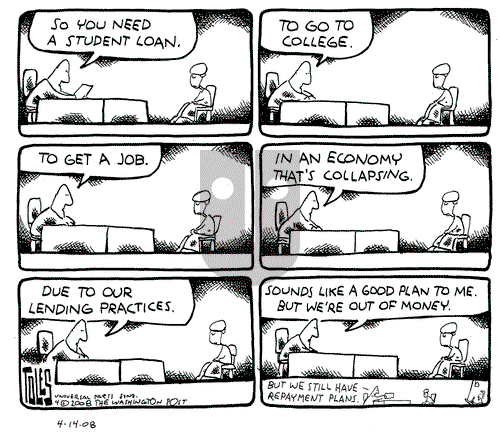 Tom Toles on Monday April 14, 2008 Comic Strip