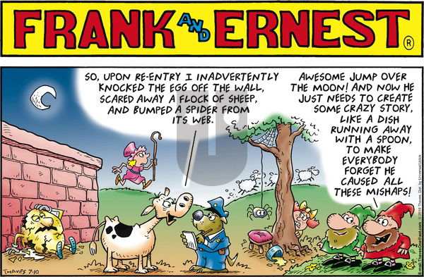 Frank and Ernest on Sunday July 10, 2016 Comic Strip