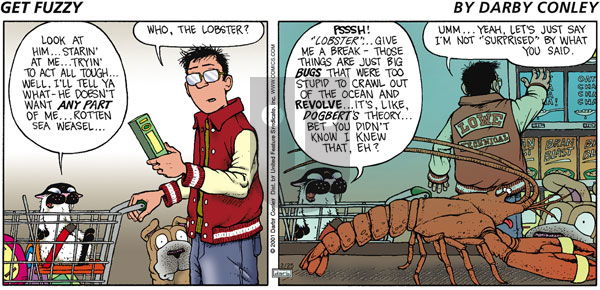 Get Fuzzy on Sunday February 25, 2001 Comic Strip
