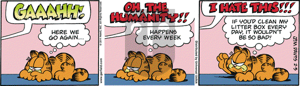 Garfield on Thursday February 3, 2011 Comic Strip