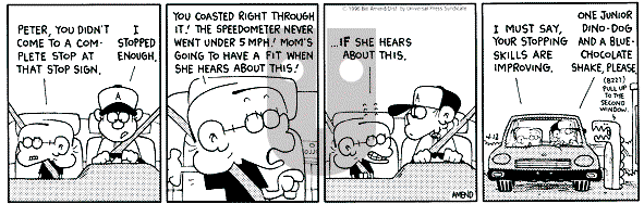 FoxTrot on Friday April 12, 1996 Comic Strip