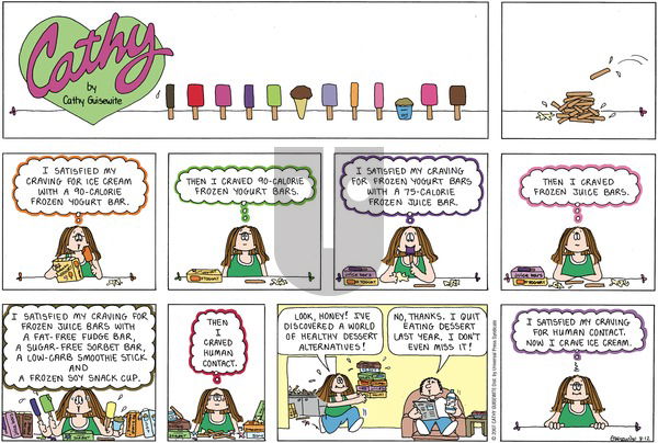 Cathy Classics on Sunday August 12, 2007 Comic Strip