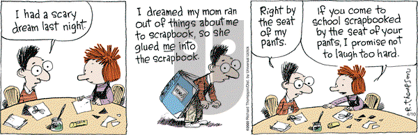 Cul de Sac on Thursday April 10, 2014 Comic Strip