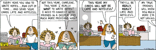 Cathy Classics - Friday December 21, 2012 Comic Strip