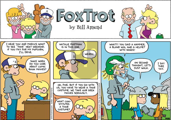 FoxTrot on Sunday May 1, 2011 Comic Strip