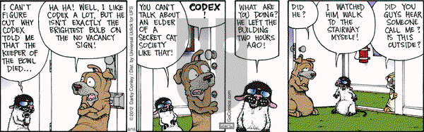 Get Fuzzy on Thursday August 16, 2012 Comic Strip