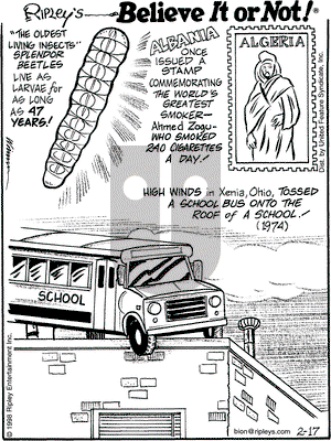 Ripley's Believe It or Not on Tuesday February 17, 1998 Comic Strip