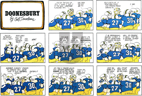 Doonesbury on Sunday August 21, 1977 Comic Strip