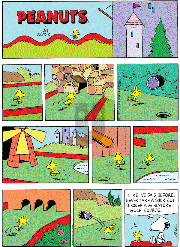 Peanuts - Sunday May 18, 1997 Comic Strip