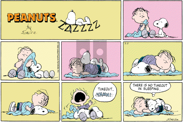 Peanuts - Sunday July 5, 1998 Comic Strip