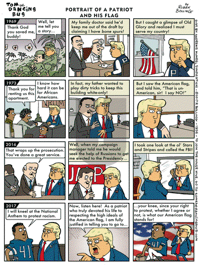 Tom the Dancing Bug on Monday September 25, 2017 Comic Strip