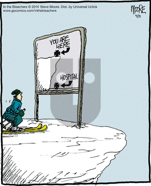 In the Bleachers on Thursday April 3, 2014 Comic Strip