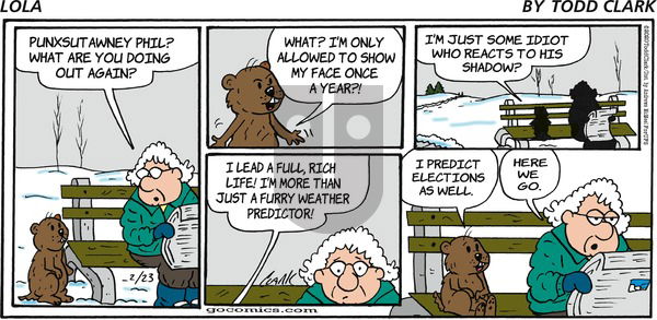 Lola on Sunday February 23, 2020 Comic Strip
