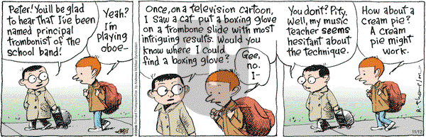 Cul de Sac on Monday November 12, 2018 Comic Strip