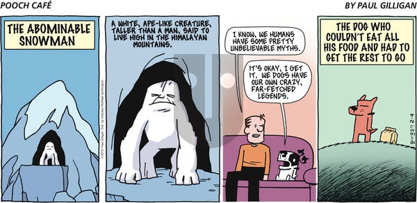 Pooch Cafe on Sunday February 4, 2018 Comic Strip