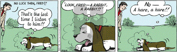 Fred Basset on Saturday February 16, 2013 Comic Strip