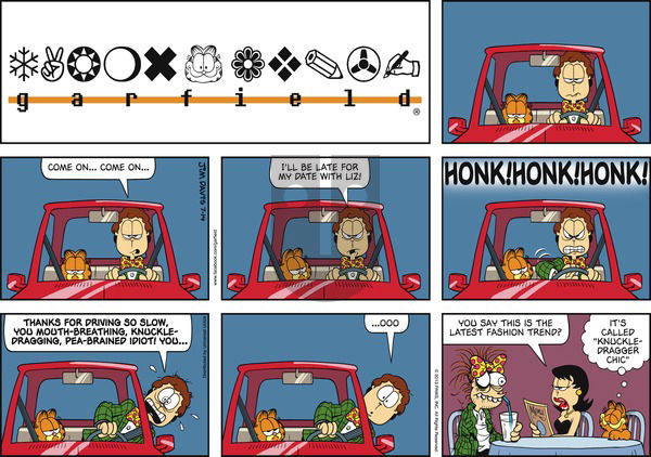Garfield on Sunday July 14, 2013 Comic Strip
