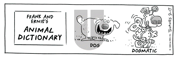 Frank and Ernest - Friday September 17, 1993 Comic Strip