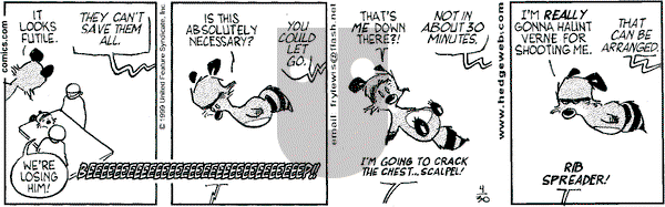 Over the Hedge on Friday April 30, 1999 Comic Strip