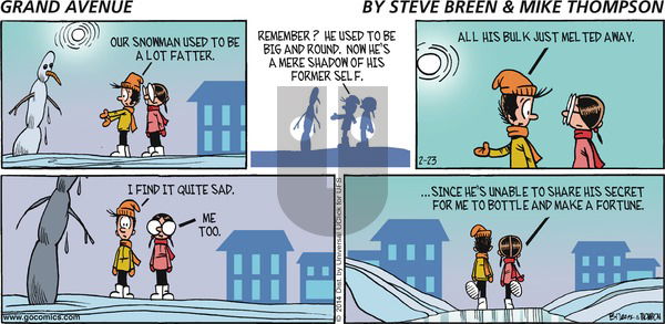 Grand Avenue on Sunday February 23, 2014 Comic Strip