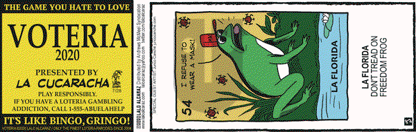 La Cucaracha on Tuesday July 28, 2020 Comic Strip