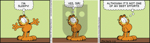 Garfield on Saturday July 22, 2017 Comic Strip