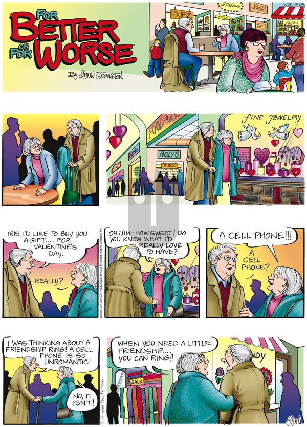 For Better or For Worse on Sunday February 10, 2002 Comic Strip