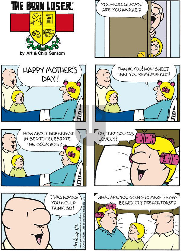 The Born Loser on Sunday May 13, 2012 Comic Strip