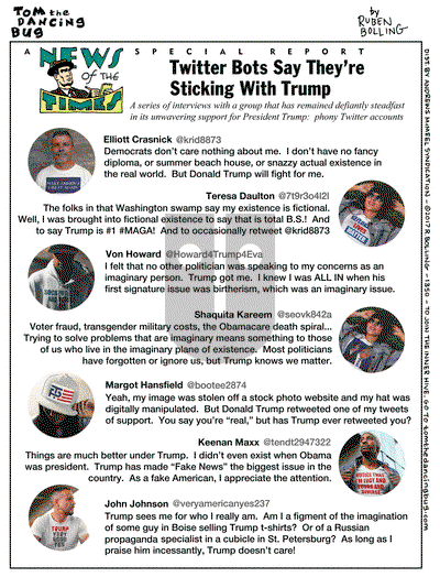 Tom the Dancing Bug on Monday August 7, 2017 Comic Strip