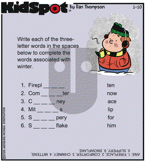 KidSpot on Friday January 10, 2025 Comic Strip
