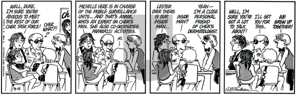 Doonesbury - Monday September 15, 1975 Comic Strip
