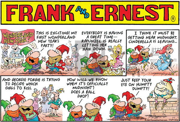 Frank and Ernest on Sunday January 1, 2012 Comic Strip