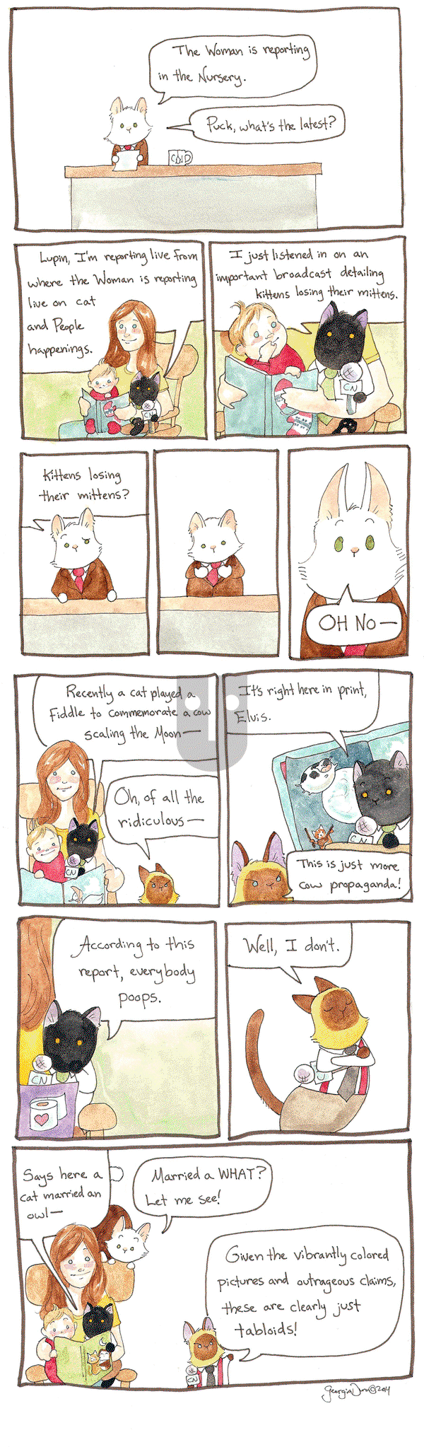 Breaking Cat News on Saturday October 29, 2016 Comic Strip