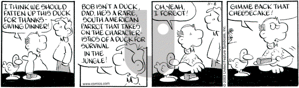 Drabble on Saturday November 8, 2003 Comic Strip