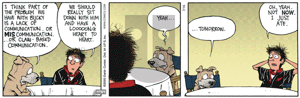 Get Fuzzy on Monday July 16, 2007 Comic Strip