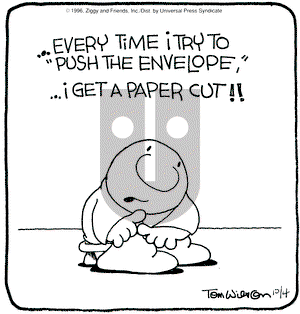 Ziggy on Friday October 4, 1996 Comic Strip