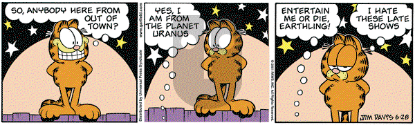 Garfield on Thursday June 28, 2001 Comic Strip