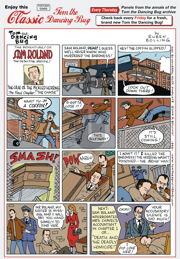 Tom the Dancing Bug on Thursday August 7, 2014 Comic Strip