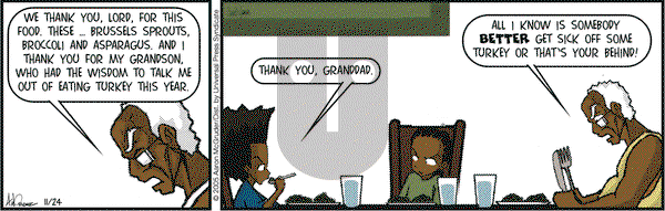 The Boondocks - Thursday November 24, 2005 Comic Strip
