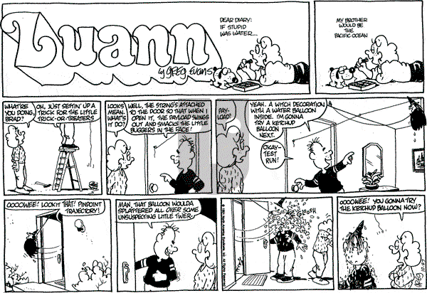 Luann on Sunday October 27, 1991 Comic Strip