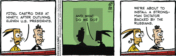La Cucaracha on Monday December 12, 2016 Comic Strip