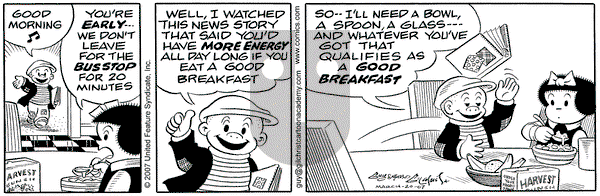 Nancy on Tuesday March 20, 2007 Comic Strip