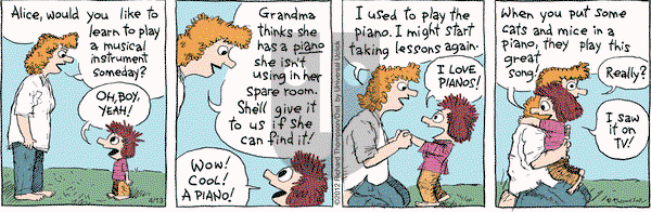Cul de Sac on Friday April 13, 2012 Comic Strip