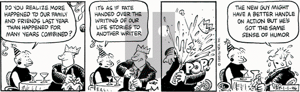 Betty - Monday January 1, 1996 Comic Strip