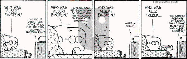 FoxTrot on Tuesday August 25, 1992 Comic Strip