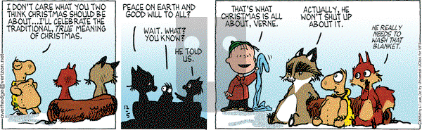 Over the Hedge on Saturday December 5, 2015 Comic Strip