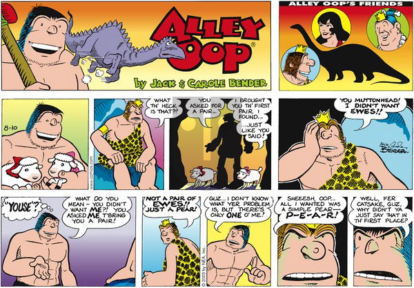 Alley Oop on Sunday August 10, 2003 Comic Strip