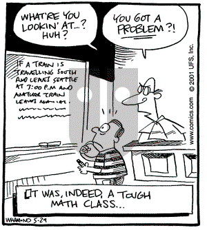Reality Check on Tuesday May 29, 2001 Comic Strip