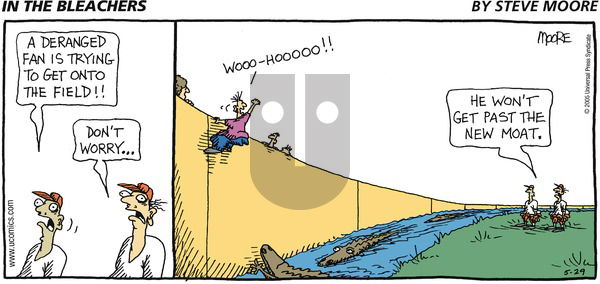 In the Bleachers on Sunday May 29, 2005 Comic Strip