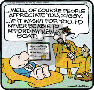 Ziggy on Monday October 8, 2018 Comic Strip